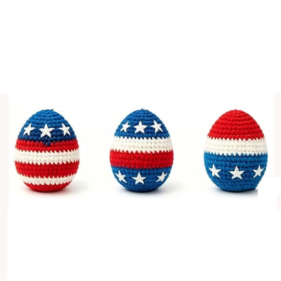 Patriotic USA Flag Hand-Made Knitted Footbag Sack for Adults, Professional Stars & Stripes Kick Balls, Exercise Bag for Fitness(3Pcs-J)