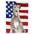 thumbnail image 1 of Patriotic USA Irish Wolfhound House Flag, 1 of 4