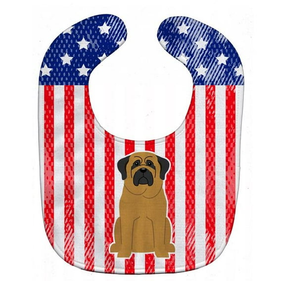 Patriotic USA Mastiff Baby Bib