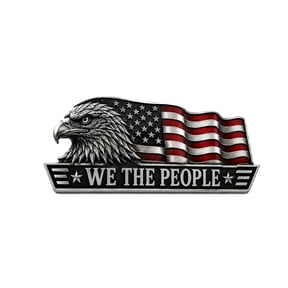 Patriotic USA Metal Car Emblem Badge | Durable Chrome Finish | Perfect for Trucks, SUVs, and Motorcycles