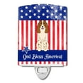 thumbnail image 1 of Patriotic USA Russian Spaniel Ceramic Night Light, 1 of 1