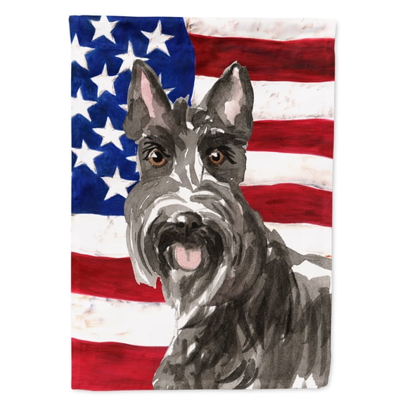 Patriotic USA Scottish Terrier Garden Flag