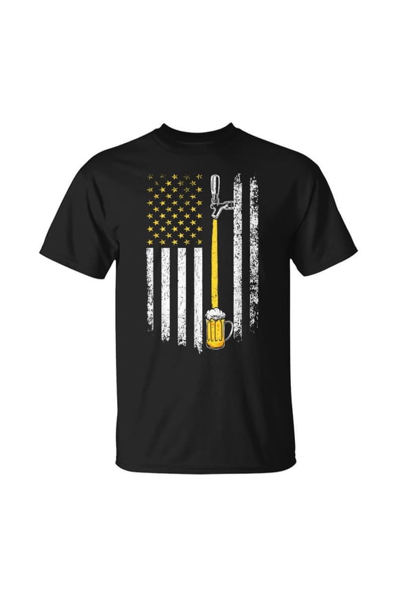 Patriotic Us Flag American Brewery Craft Beer Funny Men Unisex TShirt