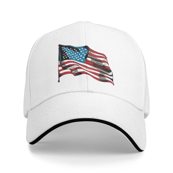 Patriotic Usa Unisex Adult Baseball Caps Adjustable Casquette Dad Hat Sandwich Cap Outdoors Headwear