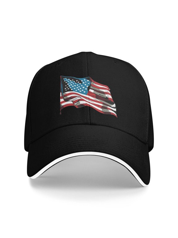 Patriotic Usa Unisex Adult Baseball Caps Adjustable Casquette Dad Hat Sandwich Cap Outdoors Headwear