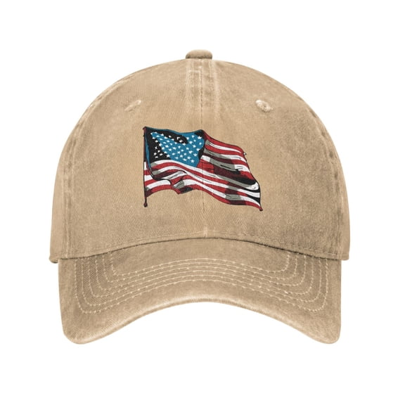 Patriotic Usa Unisex Adult Washed Denim Cotton Sport Outdoor Baseball Cap Adjustable Cowboy Baseball Hat