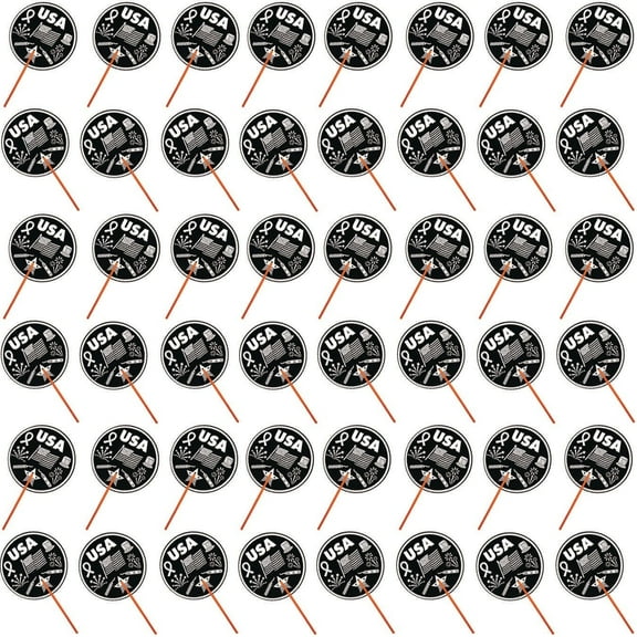 Patriotic Velvet Art Fan (Pack of 48)