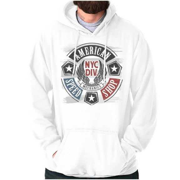 Patriotic Vintage American Mechanic Hoodie Sweatshirt Women Men Brisco Brands M