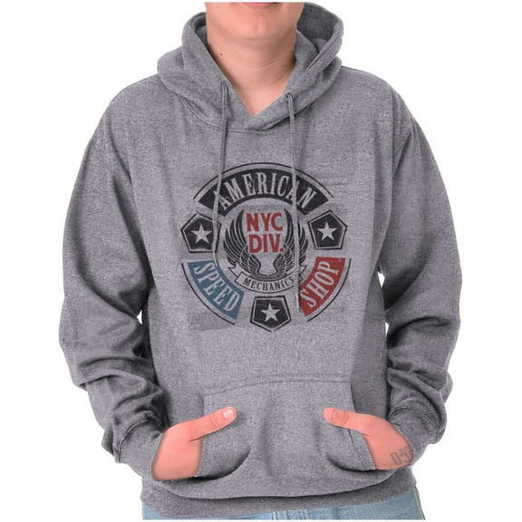 Patriotic Vintage American Mechanic Hoodie Sweatshirt Women Men Brisco Brands S