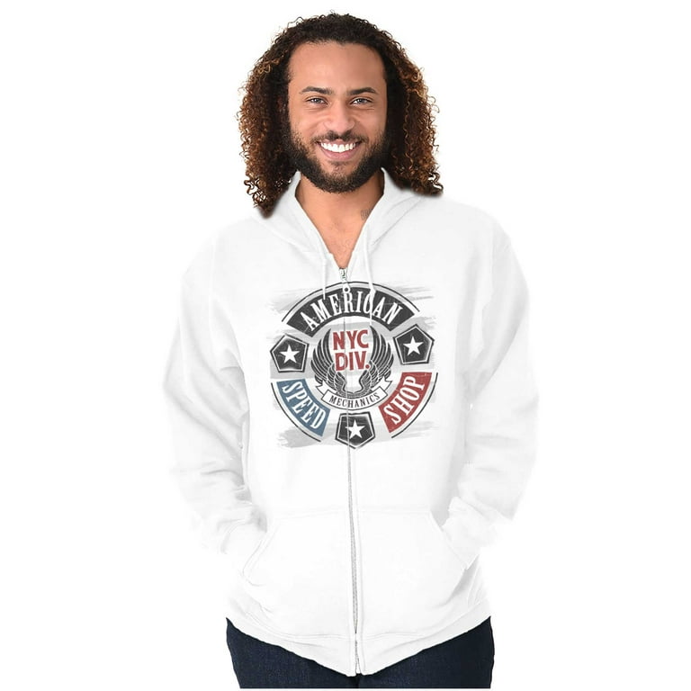 Patriotic zip top up hoodie