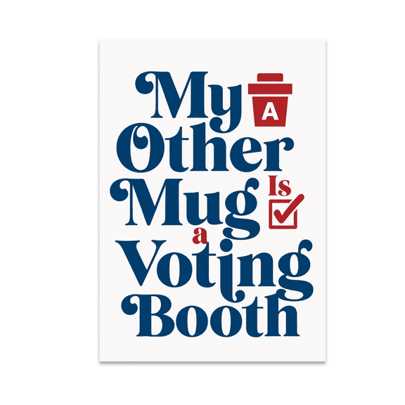 Patriotic Voting Decor - Civic Responsibility Enthusiast - 13x19 Poster Print