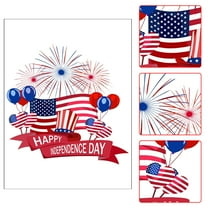 Patriotic Wall Stickers 1 Sheets Patriotic Window Cling Double-Sided Red White Blue Stars Window Stickers Happy 4th of July Window Decals Decorations for School Home Party Glass Mirror Decoration