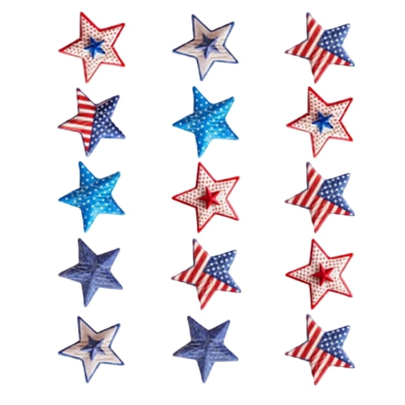 Patriotic Window Clings, Double-Sided Static Stickers For Independence Day, Memorial Day Home Decor, 120-Piece Set With Stars And Stripes Design