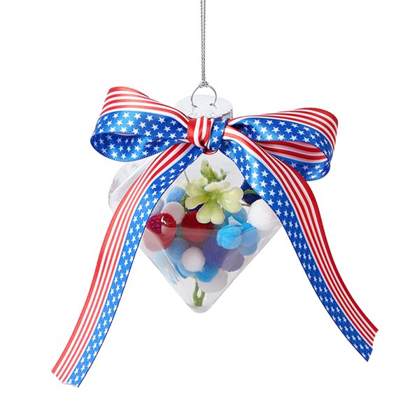 Patriotic Wish Bottle Car Rear View Mirror Holder, Best Gift for Independence Day Memorial Day Supply