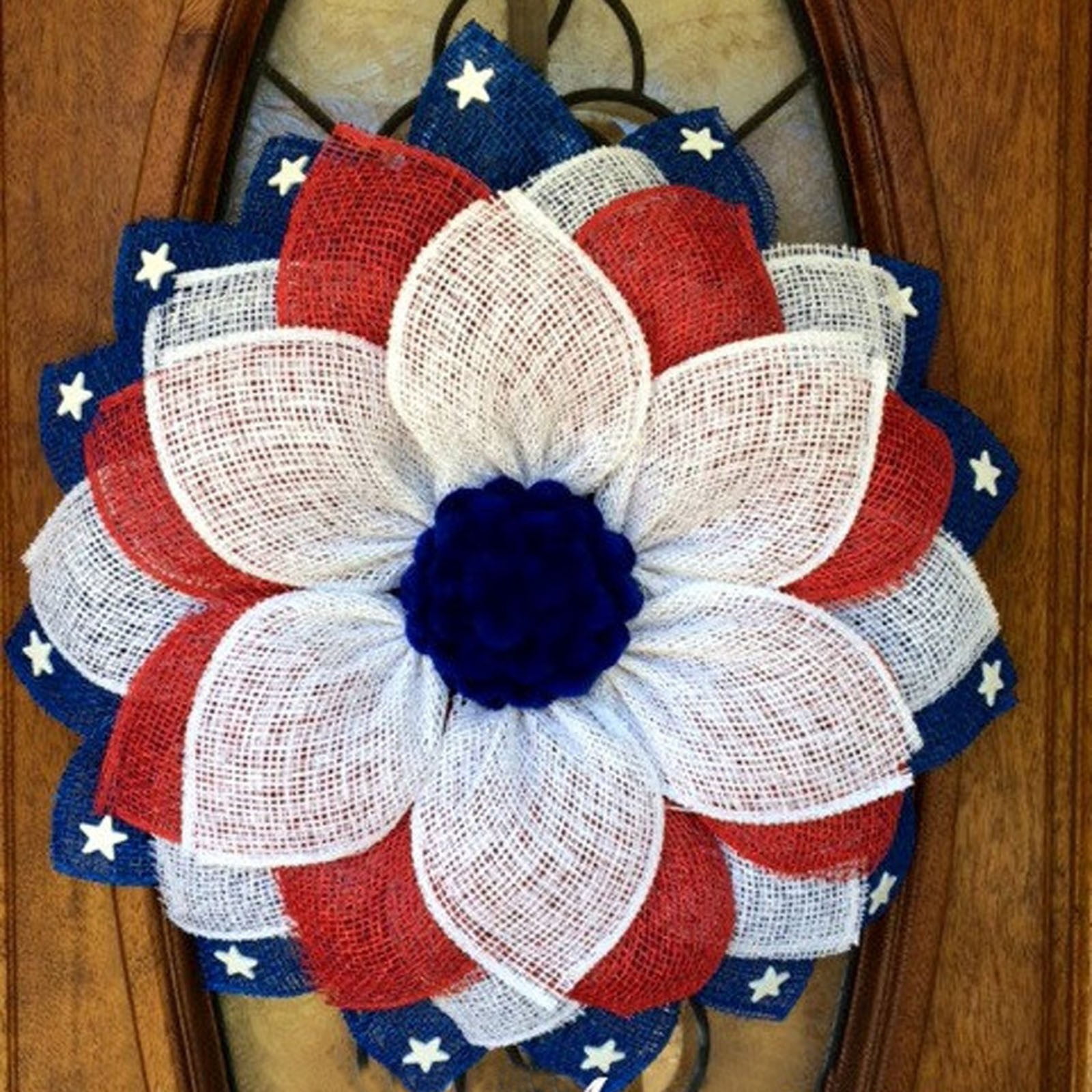 Patriotic Wreath 4th of July Wreath Patriotic Wreaths for Front Door ...
