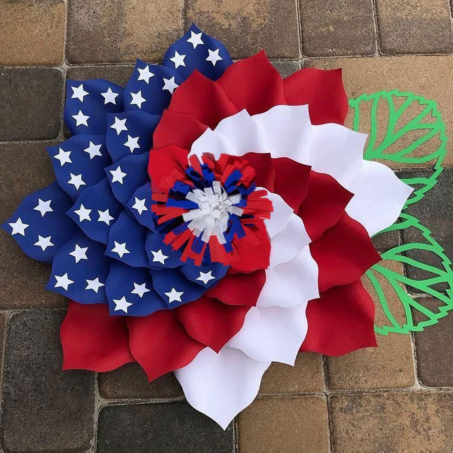 Patriotic Wreath 4th of July Wreath Patriotic Wreaths for Front Door ...