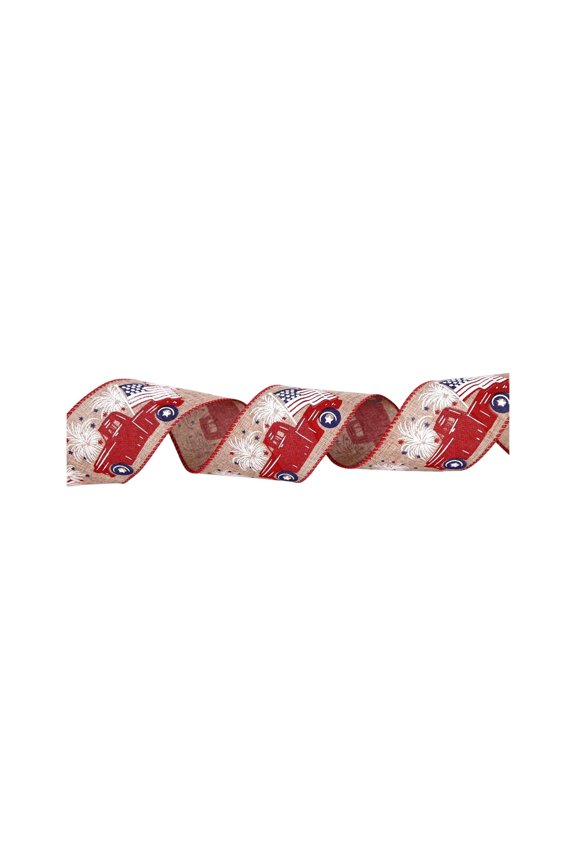 Patriotic Wreath Bows 4th of July Decor Bows for American Flag Truck Star for Independence Day Indoor Outdoor Wall Tree Topper Decor C