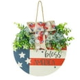 thumbnail image 1 of ‌‌Patriotic Wreath for Front Door Memorial Day Wreaths for Front Door Patriotic All Season Welcome Sign, Farmhouse Style Independence Day Door Hanger‌, 1 of 8