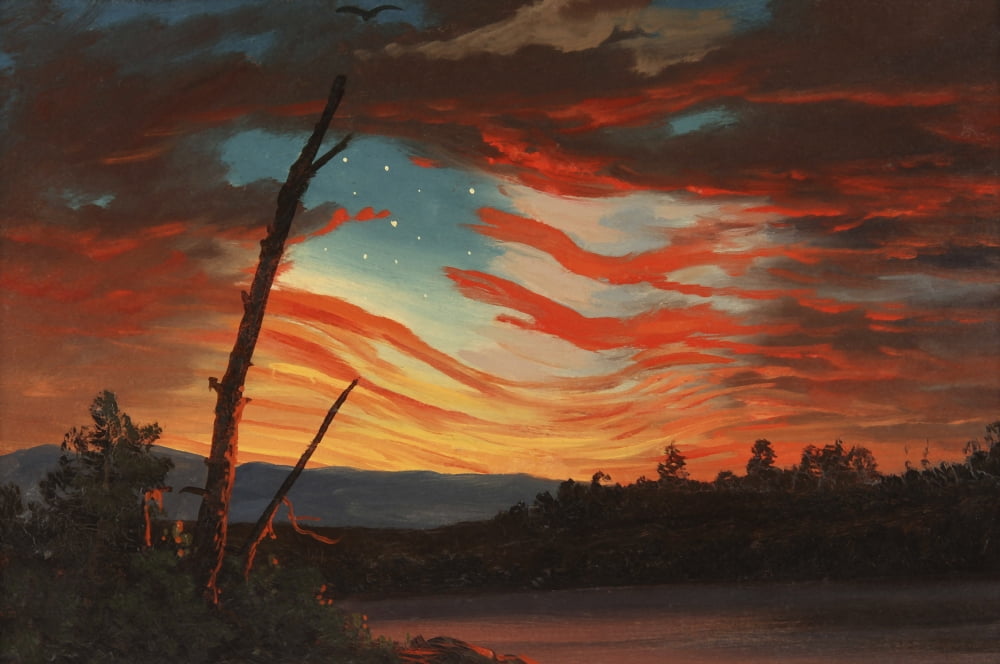 Patriotic and symbolic painting after the attack on Fort Sumter Canvas Art - John ParrotStocktrek Images (34 x 23)