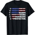 thumbnail image 1 of Patriotic daddy protector daddy Us Flag T-Shirt, 1 of 4