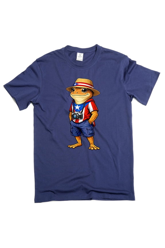 Patriotic native Coqui Frog Puerto Rico Flag Puerto Rican Taino Boricua TShirt