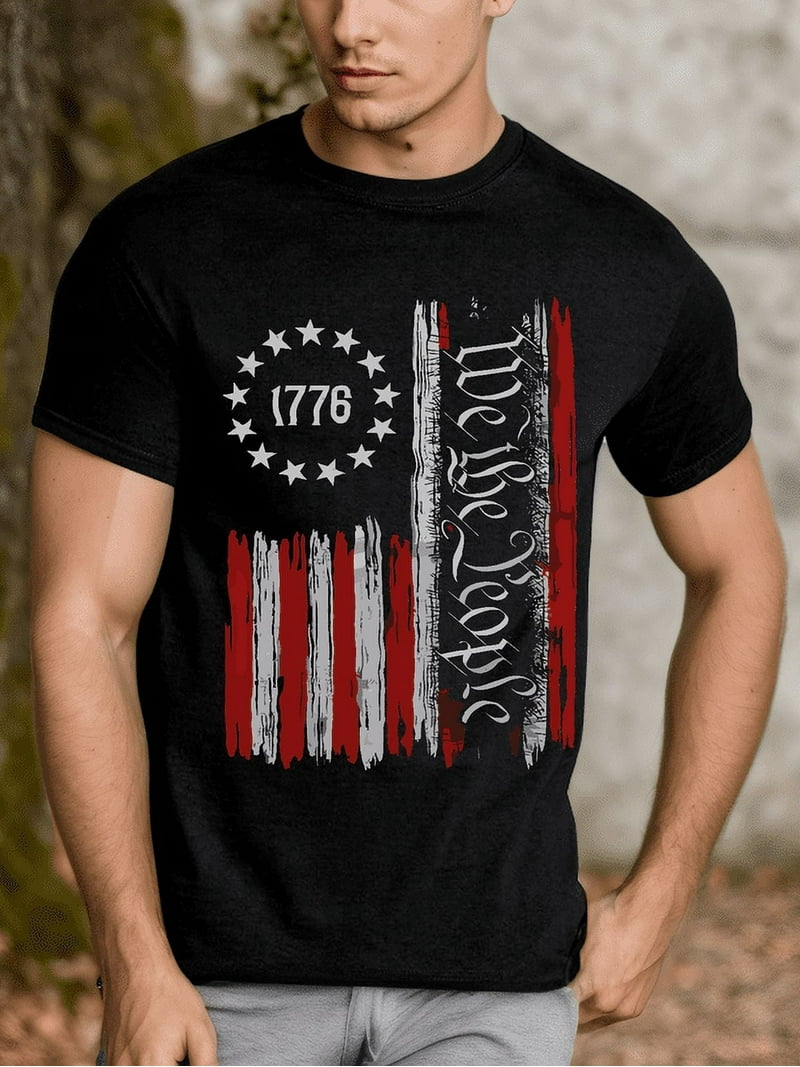 Patriotic t shirts, we the people Flag Shirt, Vintage USA Flag