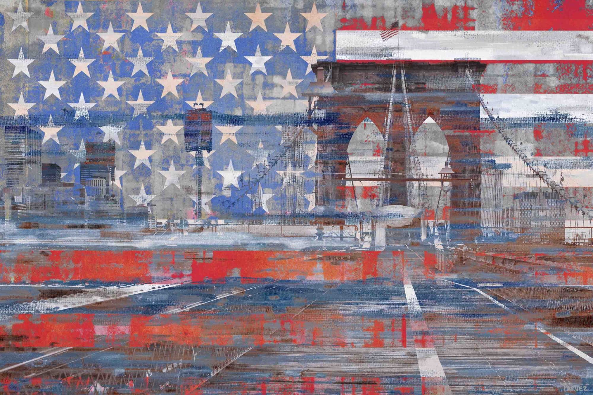 "Patriotism" Print on Canvas