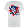 thumbnail image 1 of Patriots Football Mascot Ball Tee Men's -Image by Shutterstock, 1 of 1