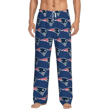 Patriots Football Team Men's Autumn And Winter Home Print Long Pajama Pants With a Pocket on Each Side and fan Pattern Custom Style
