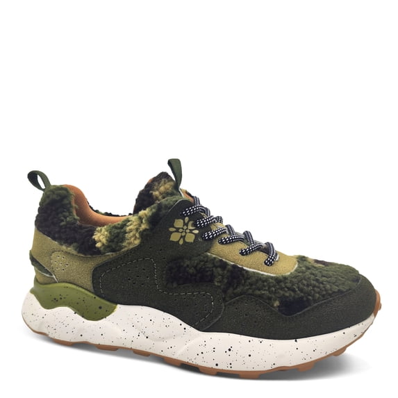 PATRIZIA COLORMEFUN Women’s Fashion Sneaker – Faux Nubuck & Sherpa Mixed Material Lace-Up with Chunky Sculpted Sole