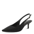 thumbnail image 1 of PATRIZIA ENGRES Women’s Slingback Pump – Jeweled Pointed Toe with Adjustable Strap and Kitten Heel, 1 of 9