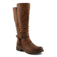 thumbnail image 1 of PATRIZIA KABUTA-BOOTA Women’s Extended Calf Tall Boot – Faux Fur Lined Slouch Boot with Buckle Strap, 1 of 9
