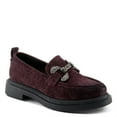 thumbnail image 1 of Patrizia Marlen Women’s Velvet Slip-On Loafers with Crystal Ornament and Block Heel, 1 of 7