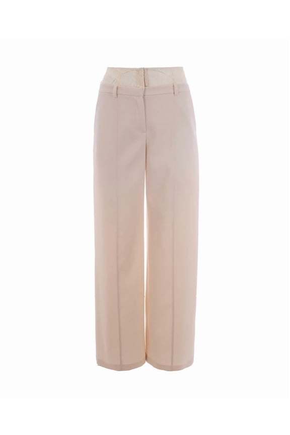 Wide-Leg Trousers With High Waist (Women's)