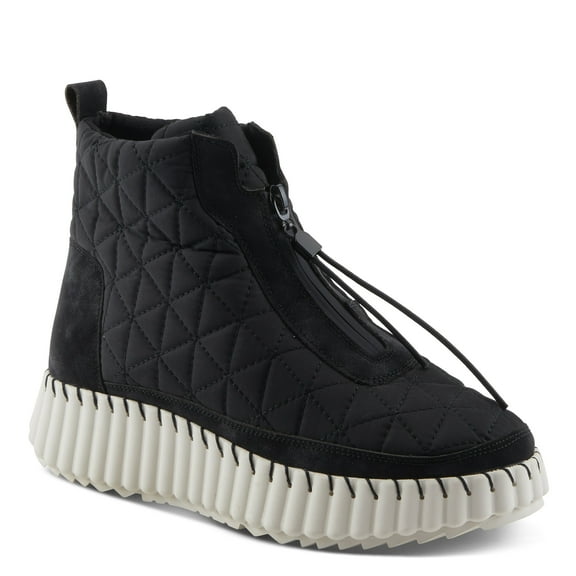 Patrizia Wintersquall Women’s Waterproof Quilted Front-Zip Winter Booties with Faux Fur Lining