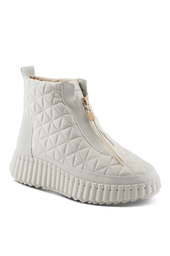 Wintersquall Women’s Waterproof Quilted Front-Zip Winter Booties with Faux Fur Lining