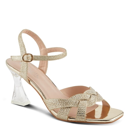 Patrizia Women's CONTARINI Quarter Strap Sandals Soft Gold EU 41 / US 9.5 - 10