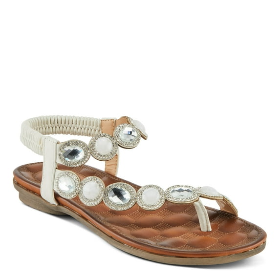 Patrizia Women's KALEN Flat Sandals White EU 42 / US 10.5 - 11