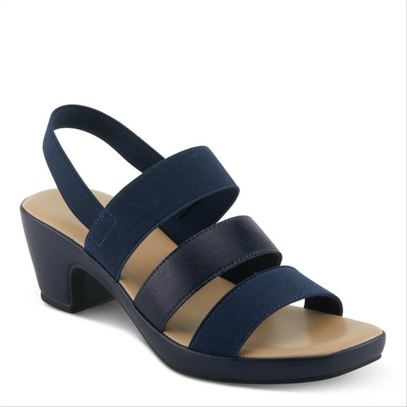 Patrizia Women's MARZULA Multi Strap Slingback Heeled Sandals Navy EU 40 / US 9