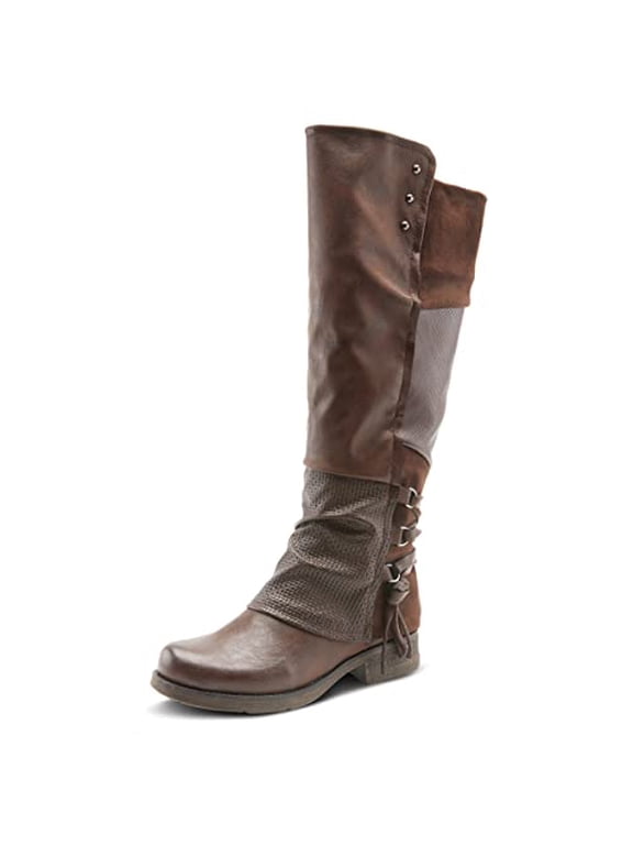 Spring Step Maxie Boots for Women - Modern Pull-On Tall Boots with Zipper Closure - Knee High Ladies Boots for Outdoor