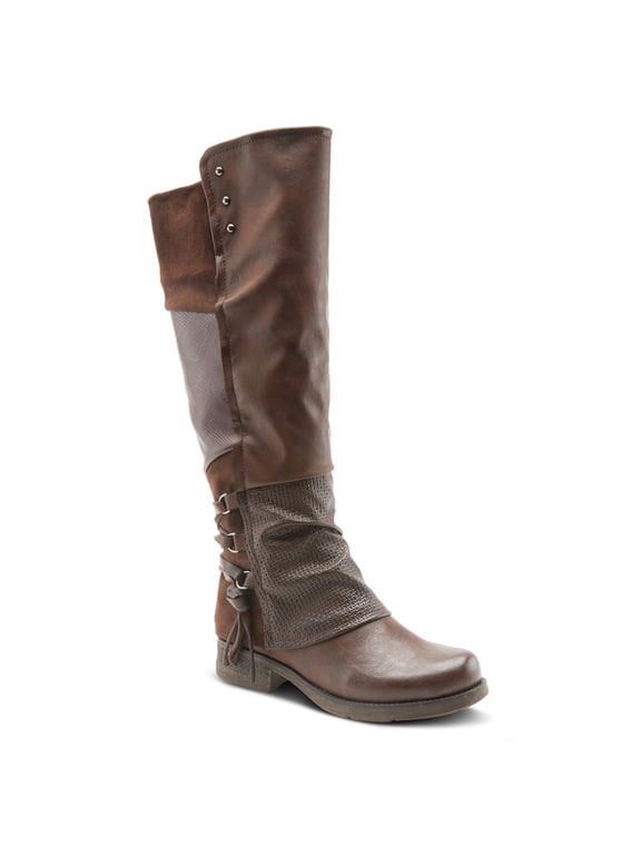 Spring Step Maxie Boots for Women - Modern Pull-On Tall Boots with Zipper Closure - Knee High Ladies Boots for Outdoor