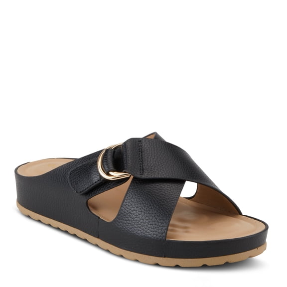 Patrizia Women's Rutha Criss-Cross Casual Slide Sandals with Slip-On Design