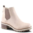 thumbnail image 1 of PATRIZIA Smylie Chelsea Inspired Slip On Ankle Boots for Women | Low Heel Booties for Women with Faux Fur Lining and Elastic Gore, 1 of 9