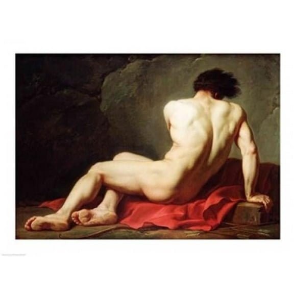Patrocles Poster Print by Jacques-Louis David - 36 x 24 in. - Large