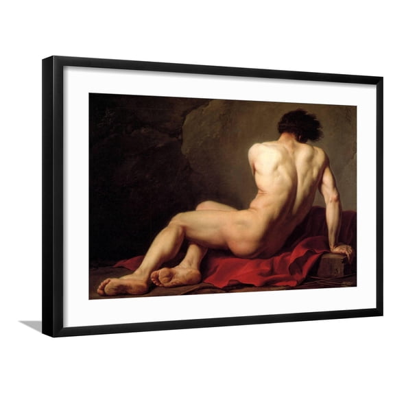 Art.com Patroclus Art Print by Jacques-Louis David, Black Frame Wall Art, 29" x 21"