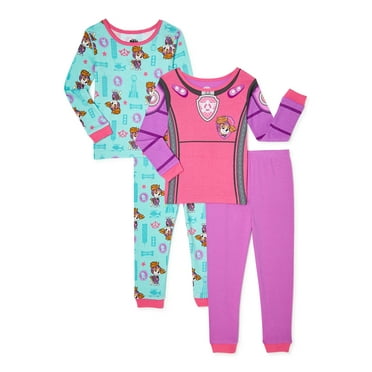 Jammers Toddler Girls Plush Top and Pants, 2-Piece Pajama Set, Sizes 2T ...