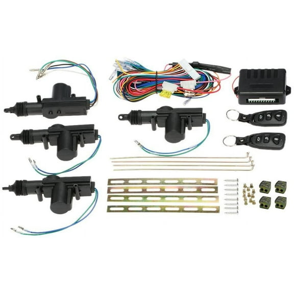 Patron PDLK4 Universal Car Door Lock Keyless Entry System Remote Central Control Locking Kit, with Trunk Release Button, with 4pcs Door Lock Actuator
