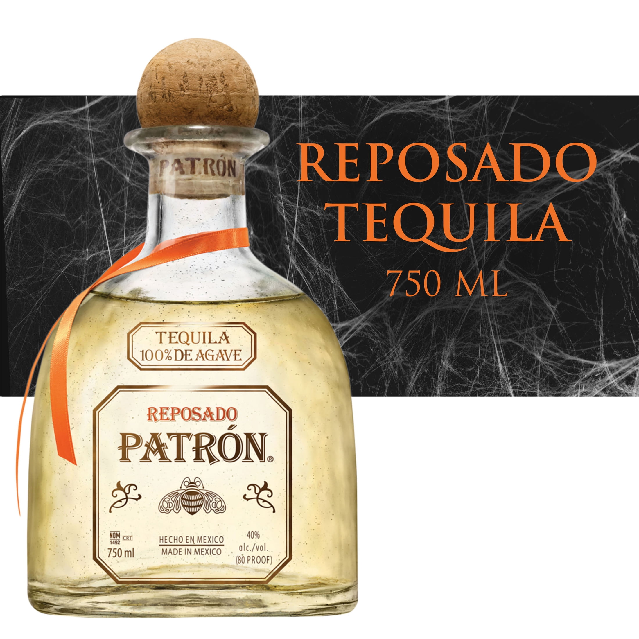 Patron Reposado Tequila, 40% ABV - 750 mL Bottle - Walmart.com