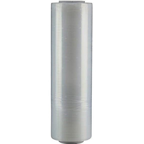 Patron Single Original Roll Black Plastic Film Pallet Shrink Wrap 18", 1500sq', 80 gauge