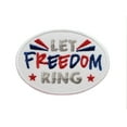 thumbnail image 1 of Patrotic American 4th Fourth of July Let Freedom Ring Embroidered Iron On Patch, 1 of 2